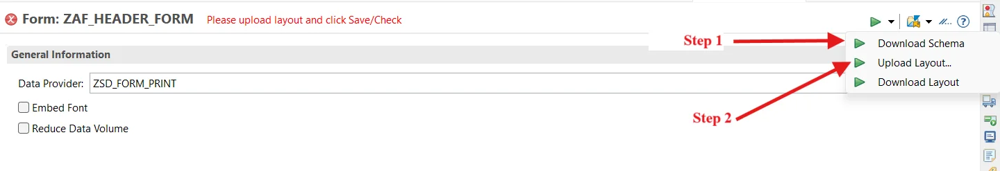 XSD Download and XDP Upload