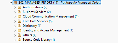 Application structure before deployment
