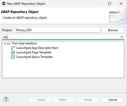 Launchpad App Descriptor Item creation