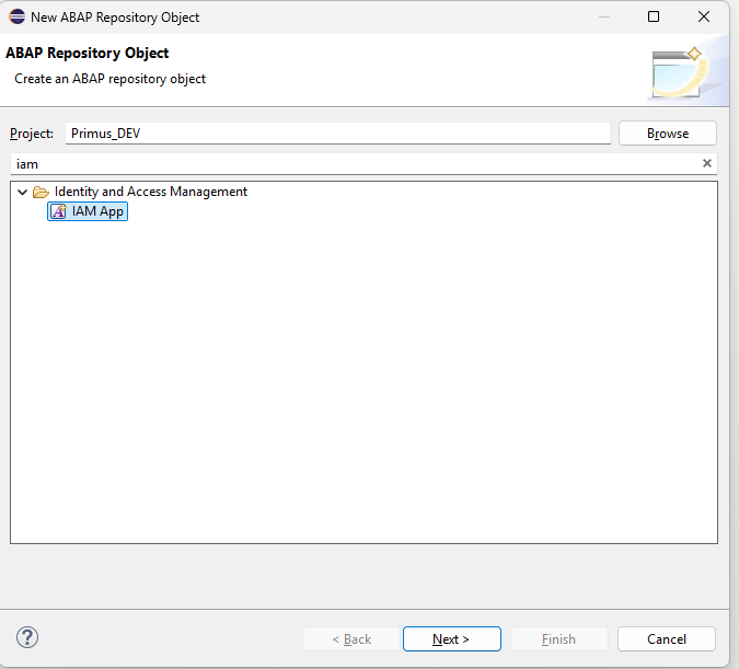 Create IAM App