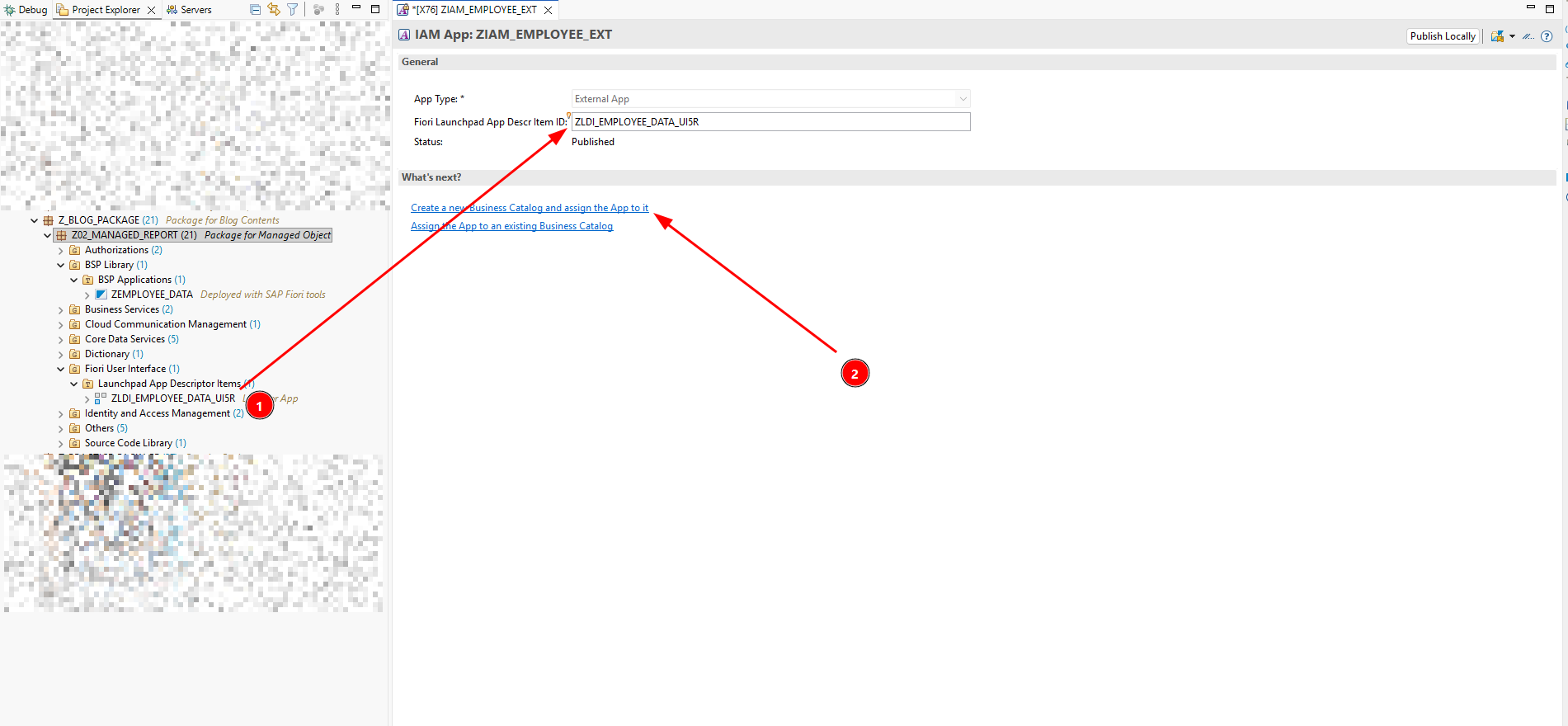 Assigning Launchpad App Descriptor Item