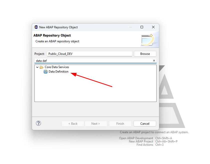 Selecting Data Definition