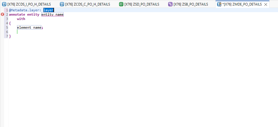 Metadata extension boilerplate