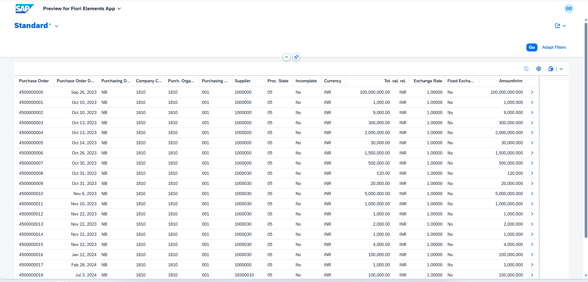 Columns now showing by default