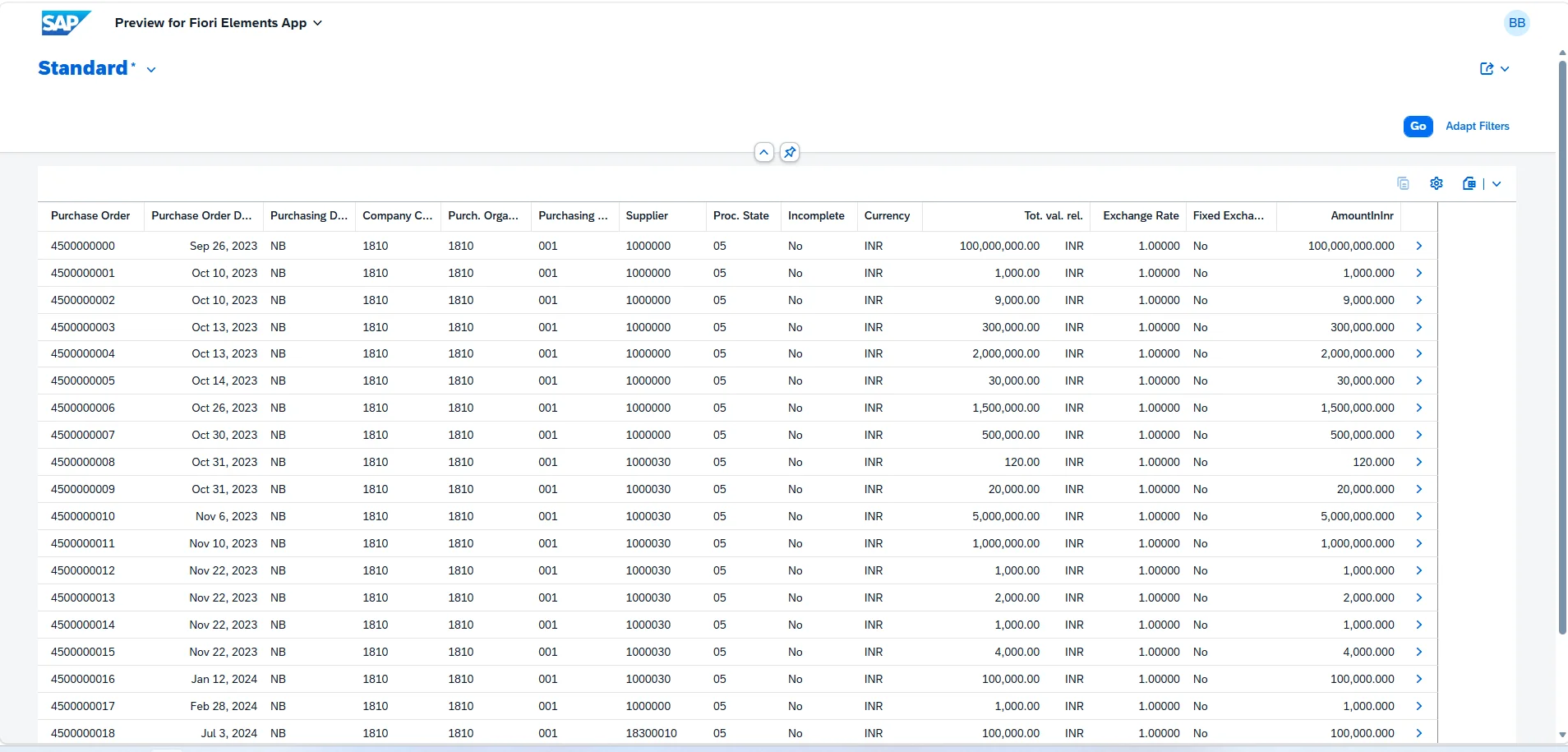 Columns now showing by default