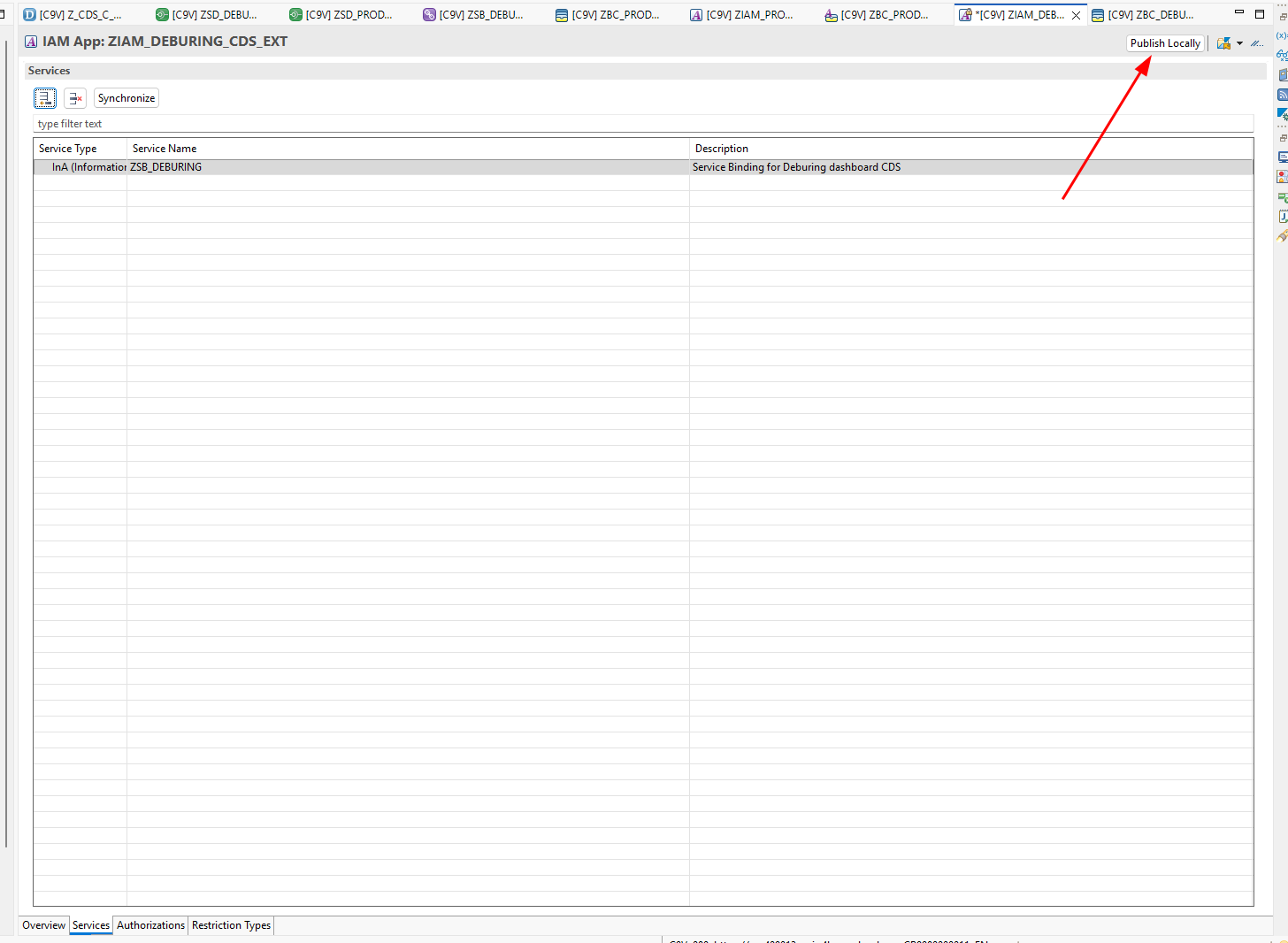 Publishing the IAM App